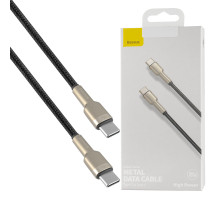 Кабель Baseus Cafule Series Metal Data Cable Type-C to Type-C 100W 1m Black NBB-124793