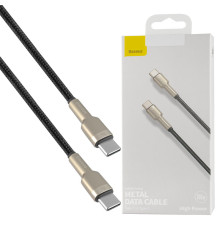 Кабель Baseus Cafule Series Metal Data Cable Type-C to Type-C 100W 1m Black NBB-124793