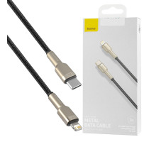 Кабель Baseus Cafule Series Metal Data Cable Type-C to iP PD 20W 1m Black (CATLJK-A01) NBB-124795