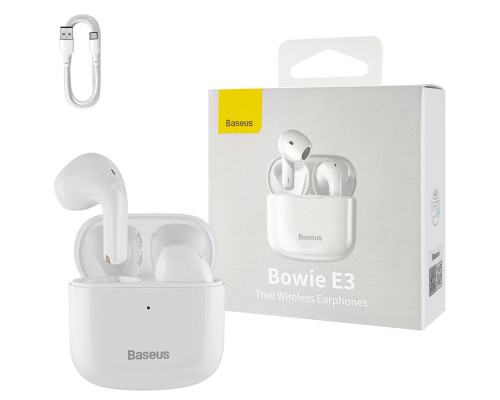 Безпровідні навушники Baseus True Wireless Earphones Bowie E3 White (NGTW080002) NBB-140163