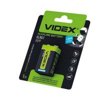 Батарейка VIDEX 6LR61 9V BLI 1 Крона (12/96) (3214) mag-4820118291604140247