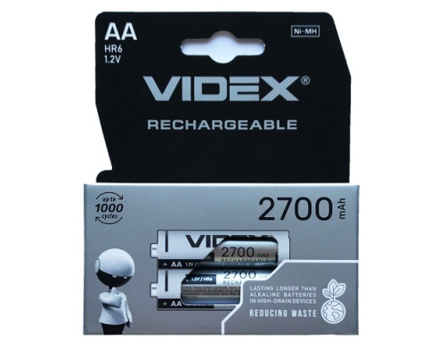 Акумулятор VIDEX R6 2700mAh (передзаряд) BLI 2 mag-4820118291819140258