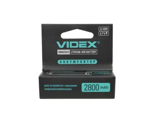 Акумулятор 18650 Videx 2800mAh Захист блістер (1/20/160) Арт. 6906 mag-4820118293011146193