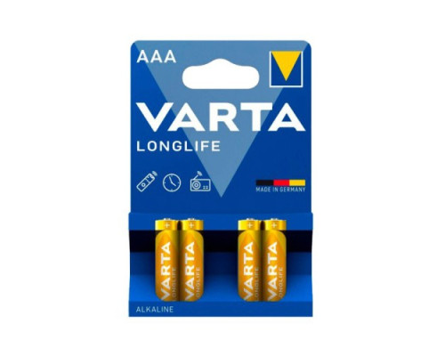 Батарейка VARTA LONGLIFE AAA LR3 blister 4 (4/40/200) (6644) mag-4008496525072142096