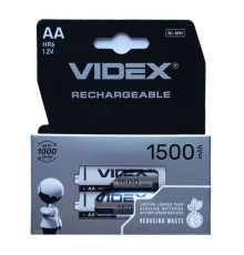 Акумулятор VIDEX R6 1500mAh (передзаряд) BLI 2 mag-4820118291833140259