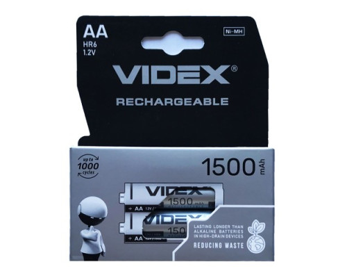Акумулятор VIDEX R6 1500mAh (передзаряд) BLI 2 mag-4820118291833140259