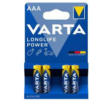 Батарейка VARTA LONGLIFE Power AAA(R3) blister 4 (4/40/200) (АРТ8945) mag-4008496559749142777