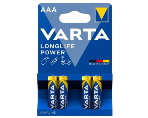 Батарейка VARTA LONGLIFE Power AAA(R3) blister 4 (4/40/200) (АРТ8945) mag-4008496559749142777