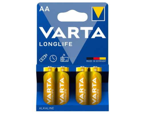 Батарейка VARTA LONGLIFE AA LR6 blister 4 (4/80/400) (3768) mag-4008496525157142097