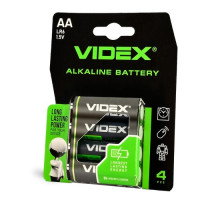 Батарейка VIDEX LR06 (AA) box 4шт (40/720) (1894) mag-4820118290386142098