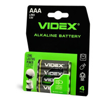 Батарейка VIDEX LR03 (AAA) box 4шт (40/720) (1900) mag-4820118290393142778