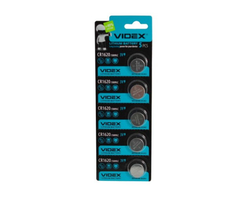 Батарейка VIDEX 1620 BLI 5 mag-4820118291642140250