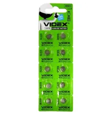 Батарейка VIDEX AG11(lr721) BLI 10 mag-4820118291871138182