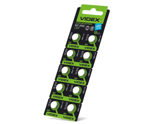 Батарейка VIDEX AG9 (394, 936) BLI 10 mag-4820118291888140262