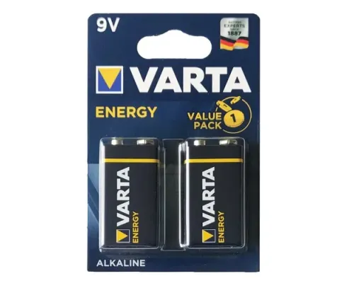 Батарейка VARTA ENERGY 6F22 blister 2 (2/20/100) (9745) mag-4008496673124144225
