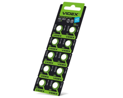 Батарейка VIDEX AG6 BLI 10 mag-4820118291697142779