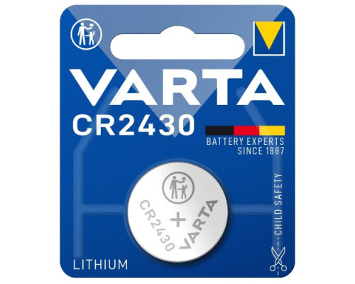 Батарейка VARTA CR 2430 BLI 1 LITHIUM (6497) mag-4008496276929140477