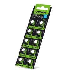 Батарейка VIDEX AG5(lr754) BLI 10 mag-4820118291703142780