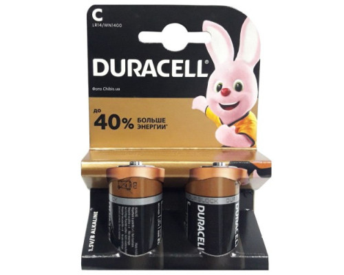 Батарейка DURACELL LR14(C) blister 2 (2/20) (АРТ5114) mag-5000394127531142790