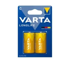 Батарейка VARTA LONGLIFE C LR14 bl (2/20/100) (5958) mag-4008496525263145254
