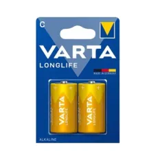 Батарейка VARTA LONGLIFE C LR14 bl (2/20/100) (5958) mag-4008496525263145254