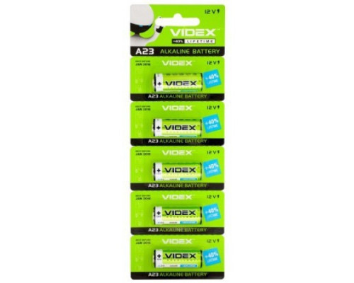 Батарейка VIDEX A23 BLI 5 Alkaline mag-4820118294735140267