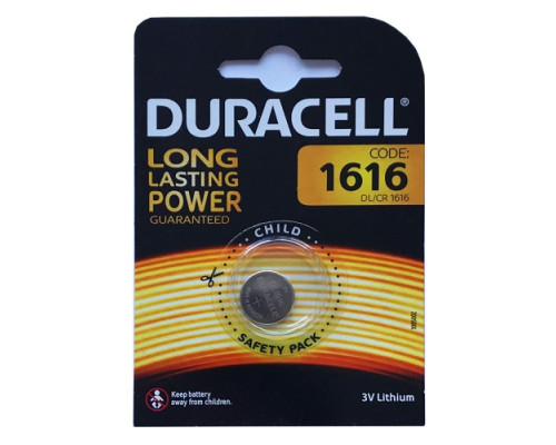 Батарейка DURACELL 1616 blister 1 (1/10) (АРТ1985) mag-5000394030336141200