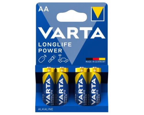 Батарейка VARTA LONGLIFE Power AA(R6) blister 4 (4/80/400) (АРТ8974) mag-4008496559435140479