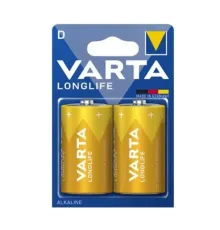 Батарейка VARTA LONGLIFE D LR20 bl (2/20/100) (5536) mag-4008496525348145255