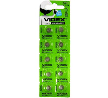 Батарейка VIDEX AG11(lr721) BLI 10 mag-4820118291871142782