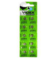 Батарейка VIDEX AG11(lr721) BLI 10 mag-4820118291871142782