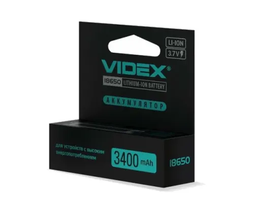 Акумулятор 18650 Videx 3400mAh (1/50/600) mag-2000000992884147626