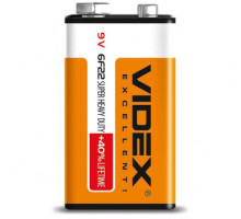 Батарейка VIDEX 6F22/9V Shrink 1 Super Hevy Duty Крона (24/480) mag-4820118291062140480