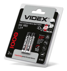 Акумулятор VIDEX R03 1000mAh (передзаряд) BLI 2 mag-4820118291789140255