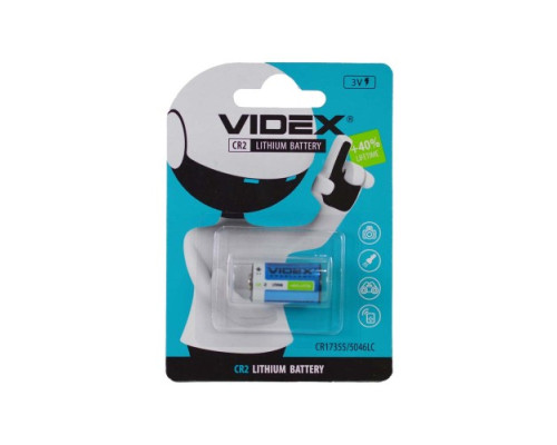 Батарейка VIDEX CR 2 BLI 1 LITHIUM mag-4820118292311142783