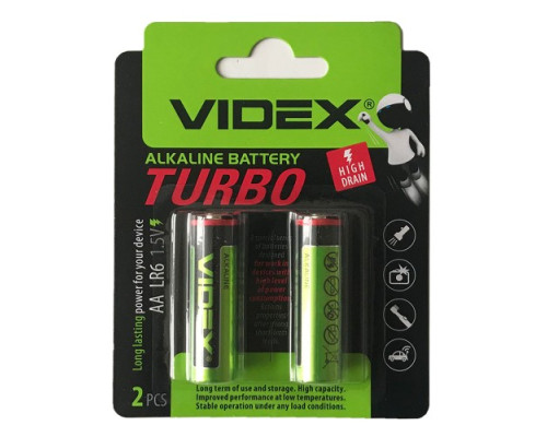 Батарейка VIDEX TURBO LR03 (AAA) blister 2 (2/20/360) mag-4820118294315133688