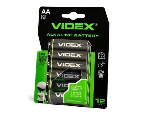 Батарейка VIDEX LR06 (AA) box 12шт (12/72/720) (1895) mag-4820246486200138189