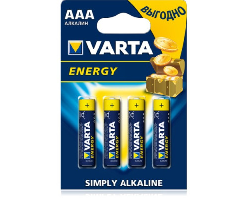 Батарейка VARTA Energy AAA BLI 4 ALKALINE LR3 (1769) mag-4008496626458138172