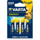 Батарейка VARTA Energy AAA BLI 4 ALKALINE LR3 (1769) mag-4008496626458138172