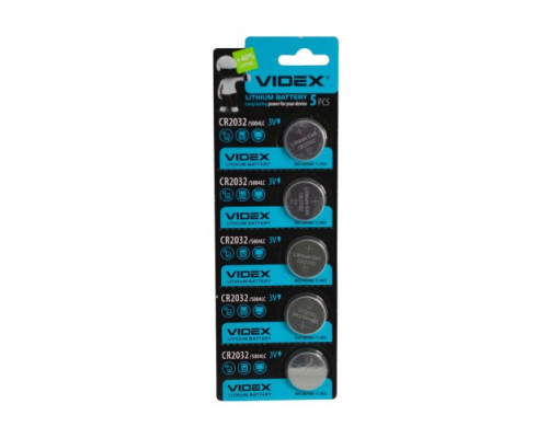 Батарейка VIDEX 2032 BLI 5 (4387) mag-4820118291109140481