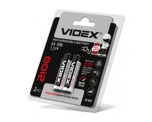 Акумулятор VIDEX R6 2100mAh (передзаряд) BLI 2 mag-4820118291796140256