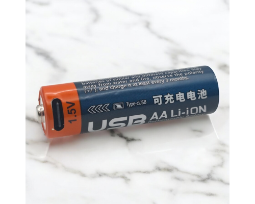 Акумуляторна батарейка AA USB-C (1шт) PLS-00-00141866