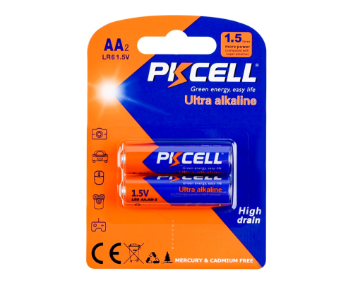 Батарейка PKCELL AA LR6-2B 1.5V (2шт) PLS-00-00160151