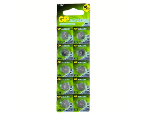 Батарейка GP Alkaline G13 (A76/LR44) PLS-00-00145375