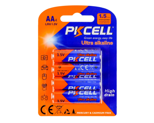 Батарейка PKCELL AA LR6-4B 1.5V (4шт) PLS-00-00160153