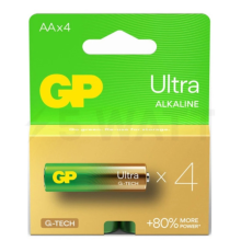 Батарейка GP Ultra Alkaline LR6 AA 1.5V (4шт) PLS-00-00066246