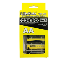 Акумуляторна батарейка LiitoKala USB-T36 AA R6 USB-C (4шт) PLS-00-00161207