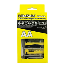 Акумуляторна батарейка LiitoKala USB-T36 AA R6 USB-C (4шт) PLS-00-00161207