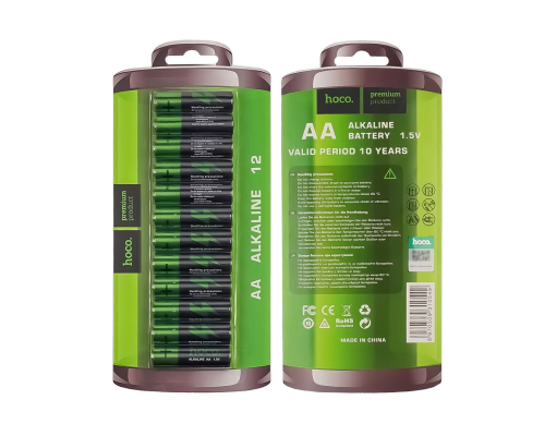 Батарейка Hoco Alkaline AA LR6 (12шт) PLS-00-00160154