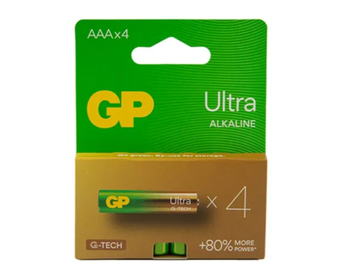 Батарейка GP Ultra Plus Alkaline LR3 AAA (4шт) PLS-00-00066255